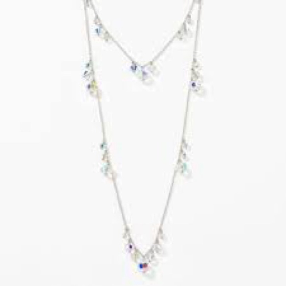 Touchstone Crystal by Swarovski PLAY IT COOL two layers aurore Boreale necklace